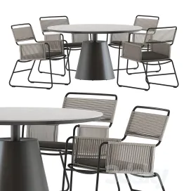 Coco republic milan chair polo table